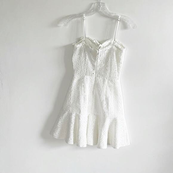 Superdown x revolve White Del Crochet Keyhole Dress - Picture 5 of 9